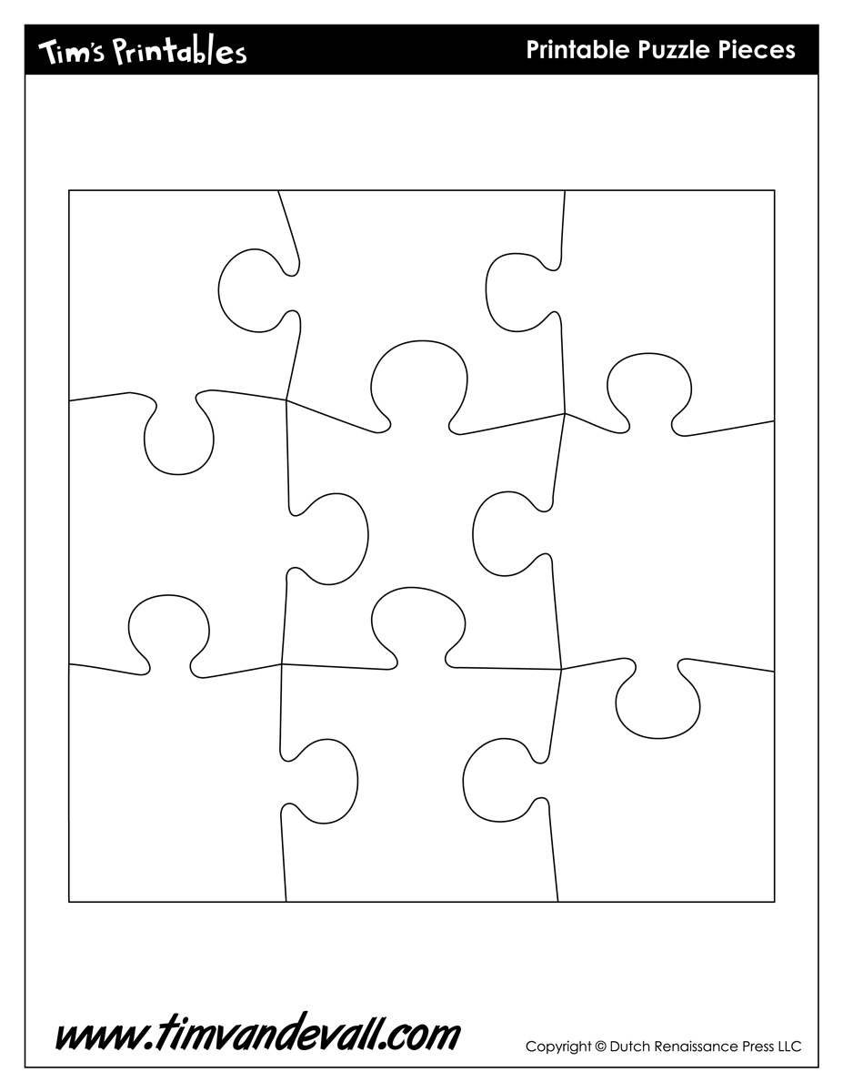 Puzzle Template Tim s Printables