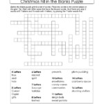 Puzzles To Print FREE Xmas Theme Fill In The Blanks Puzzle Phonics