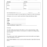 Sample Blank Printable Bill Of Sale For Car In PDF Word Bill Of