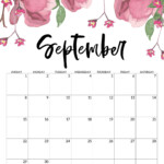 September 2019 Calendar Template