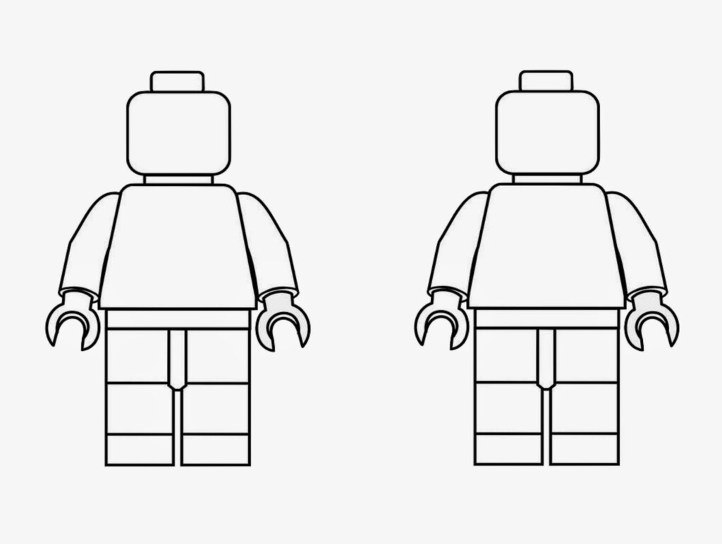 Spring Time Treats Lego Men Coloring Page