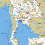 This Free Printable Labeled And Blank Map Of Thailand PDF