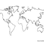 Using This World Blank Map Worksheet Students Identify Continents And