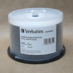 Verbatim 8X 8 5GB DVD R DL Inkjet Printable Blank Dual Layer Discs 50pk