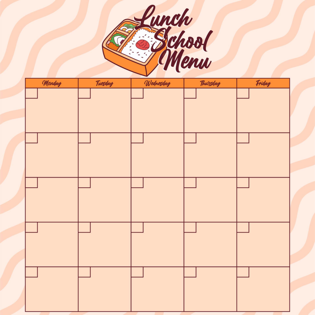 10 Best Printable Blank Menu For Daycares Printablee