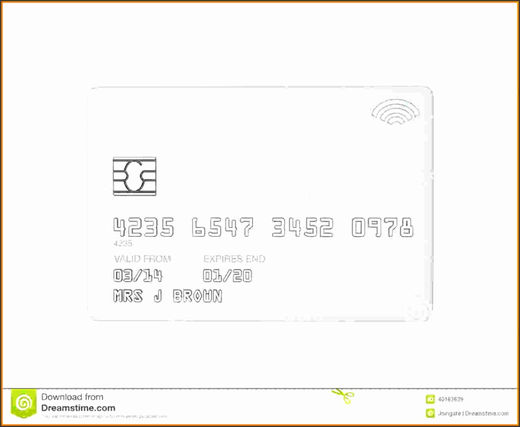 10 Blank Credit Card Template SampleTemplatess SampleTemplatess