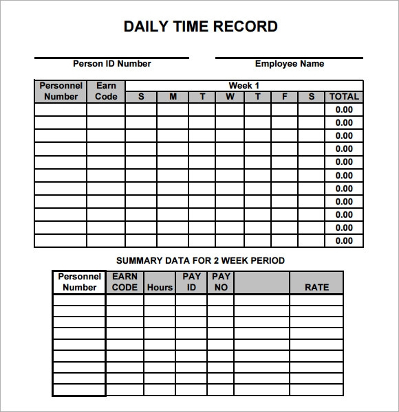 15 Sample Daily Timesheet Templates To Download Sample Templates