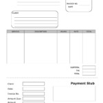 25 Great Pay Stub Paycheck Stub Templates