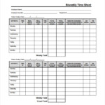 27 Blank Timesheet Templates Free Sample Example Format Download