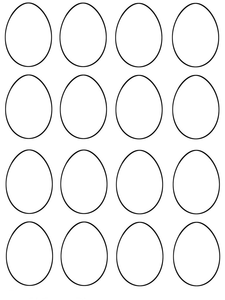 5 Free Printable Easter Egg Template In Pdf