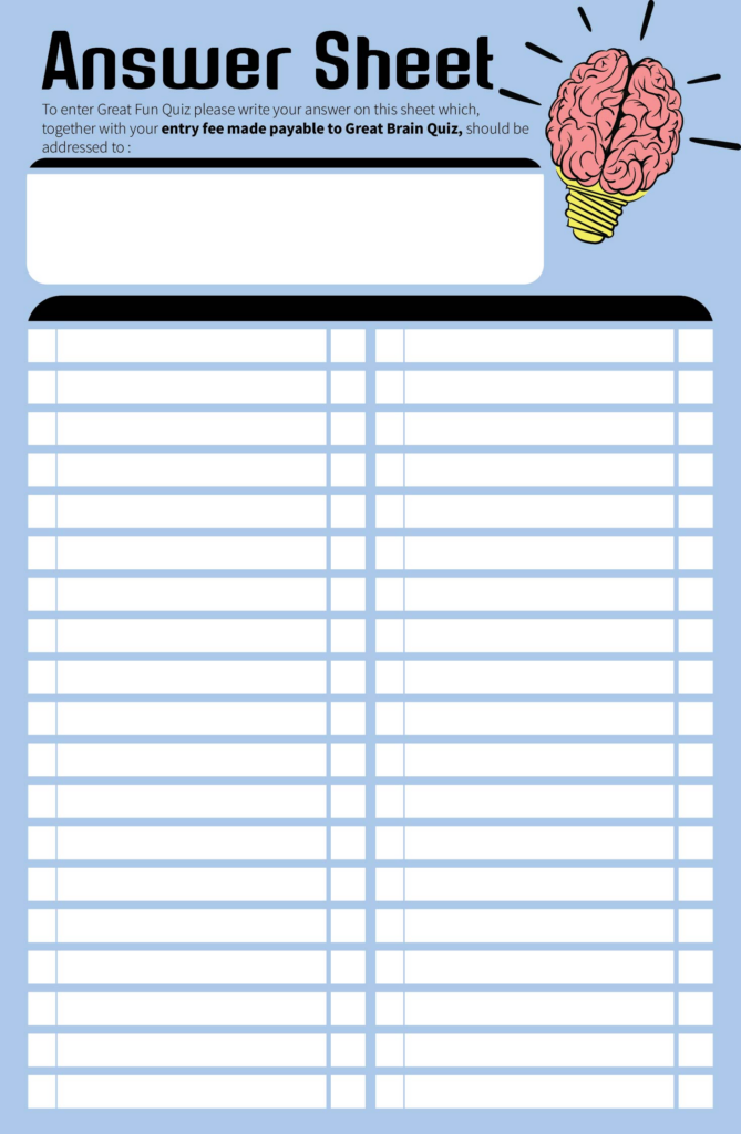 6 Best Blank Scattergories Answer Sheets Printable Printablee