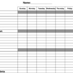 7 Best Blank Printable Chore Charts Printablee