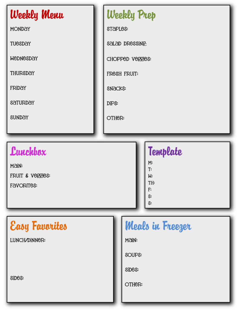 7 Best Printable Blank Lunch Menus Printablee