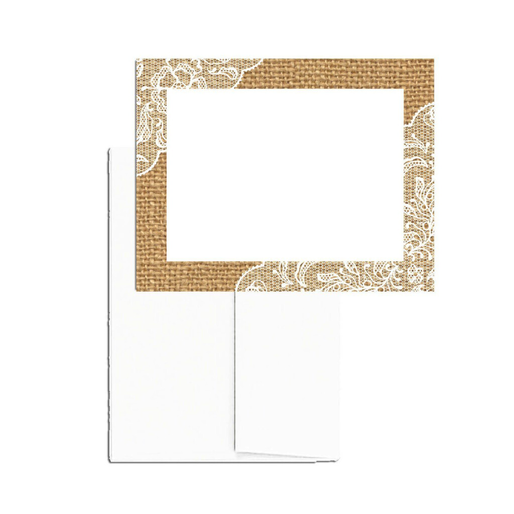 Amazon 24 Printable Blank Note Cards With Envelopes Burlap And 