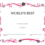 Blank Certificate Templates To Print Activity Shelter