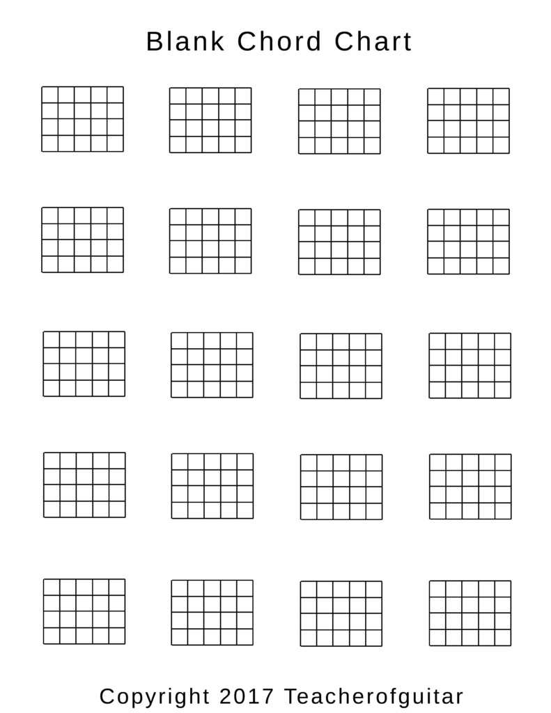 Blank Chord Chart The Power Of Music