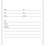 Blank Fax Cover Sheet Template Free In PDF Word