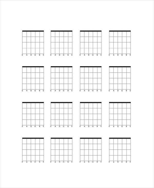Blank Guitar Chord Chart Template 5 Free PDF Documents Download