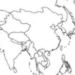Blank Map Asia Continent