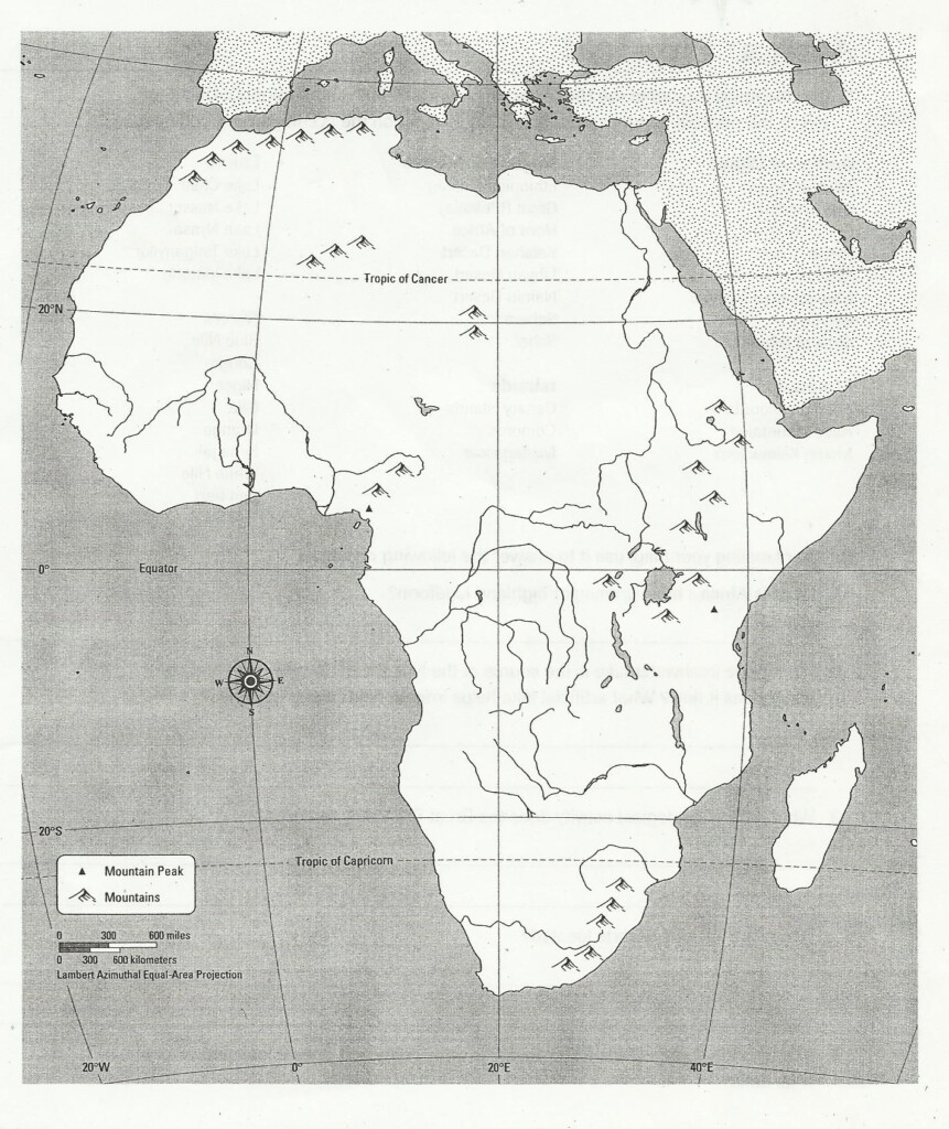 Blank Physical Map Of Africa New Calendar Template Africa Map Map 