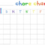 Blank Printable Chore Charts Room Surf