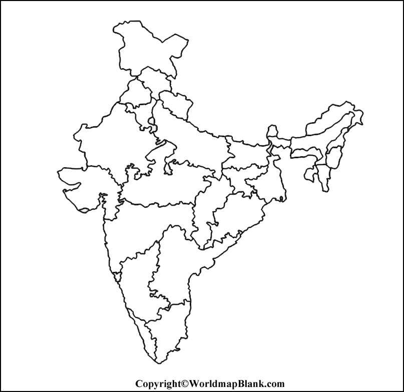 Blank Printable India Map World Map Blank And Printable
