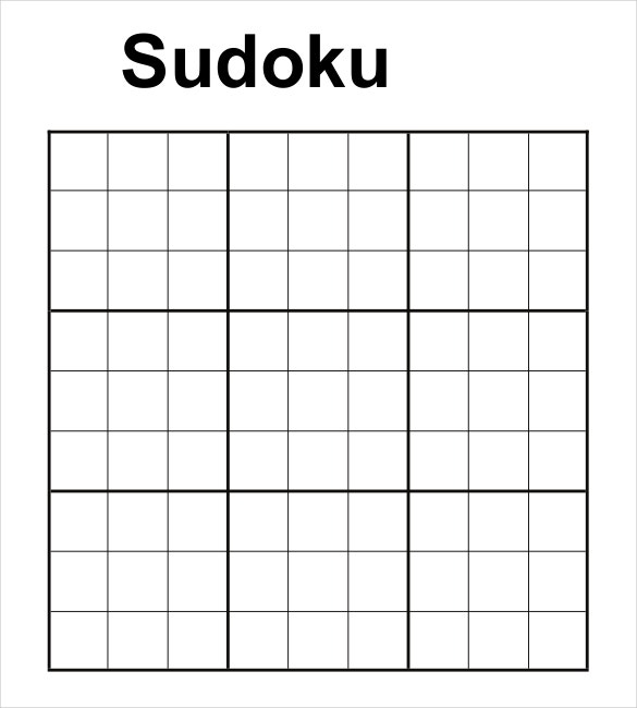 Blank Sudoku Printable Pdf Printable Sudoku Puzzles Online