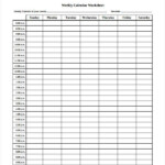 Blank Weekly Calendar 12 Free PDF Word Documents Download Free