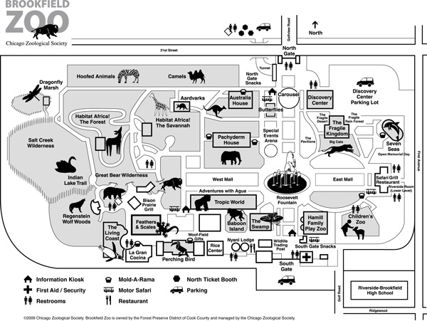 Blank Zoo Map Template