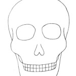 Day Of The Dead Skull Template Printable Skull Template Skull