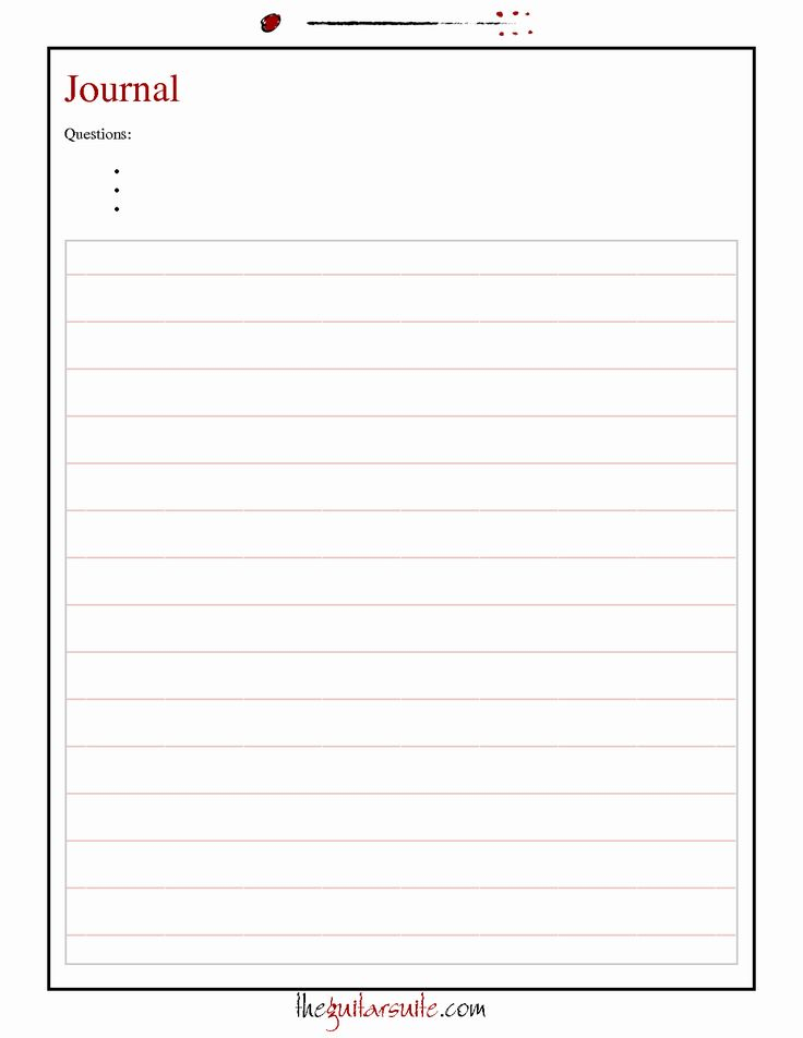 Diary Entry Template Word Awesome Best S Of Journal Pages Templates 