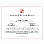 Emotional Support Animal ID Service Dog Certifications