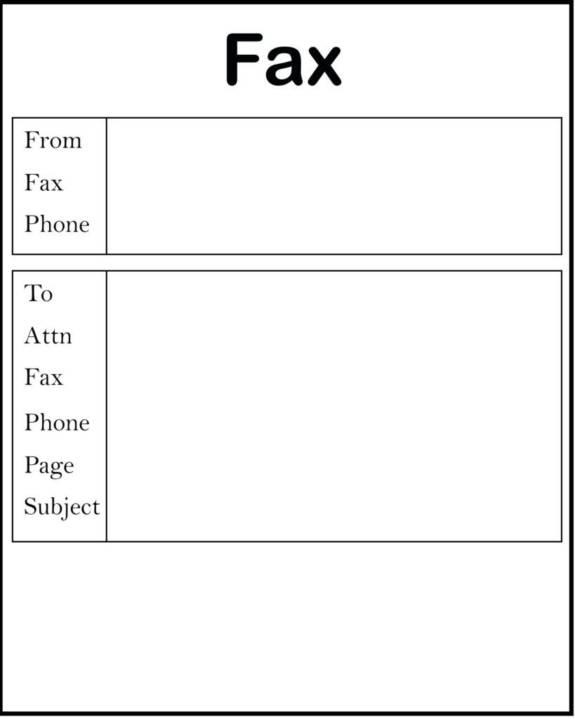 Fax Cover Sheet Free Blank Printable Template In PDF