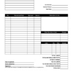 Fill In Blank Printable Invoice Invoice Template Ideas