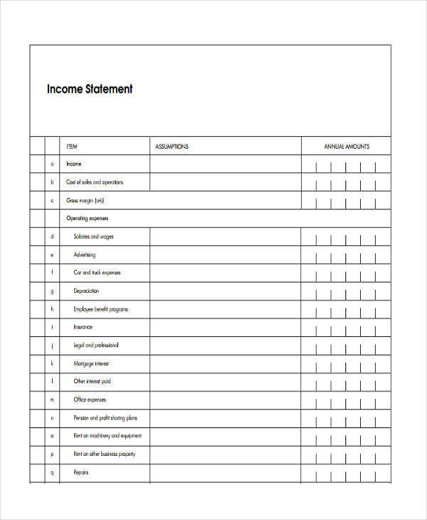 FREE 53 Income Statement Examples Samples In PDF Google Docs 