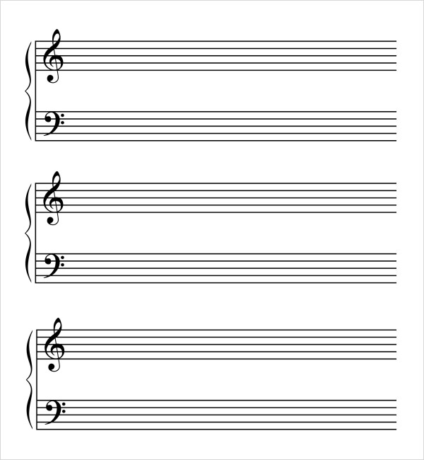 FREE 6 Sample Music Paper Templates In PDF