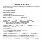 FREE 8 Sample Blank Rental Agreement Templates In PDF MS Word
