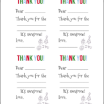 Free Fill in the Blank Thank You Cards Thank You Cards From Kids