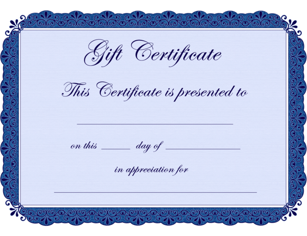 Free Gift Certificate Templates Printable Blank ClipArt Best 