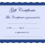 Free Gift Certificate Templates Printable Blank ClipArt Best