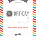Free Printable 18th Birthday Invitation Template DREVIO