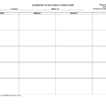 Free Printable Blank Lesson Plan Template Weekly Lesson Plan Template