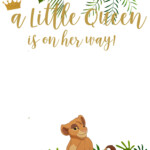 FREE Printable Lion King Baby Shower Invitations Templates Lion King