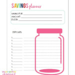 Free Printable Savings Planner Organization Obsessed