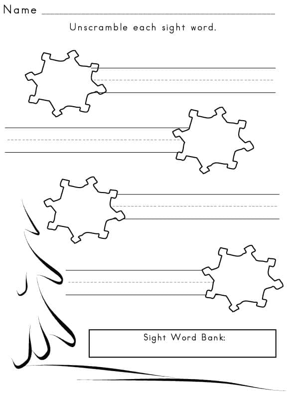 Free Sight Word Worksheets And Printables Sight Words Reading 