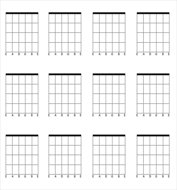 Guitar Chord Chart Templates 12 Free Word PDF Documents Download 