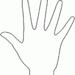 Hand Outline Template Printable ClipArt Best