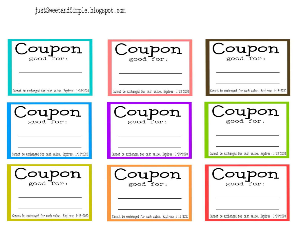 Just Sweet And Simple Mother s Day Coupons Printable Coupon Book 