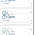 Last Minute Gift Coupons Family Economics Free Printable Gift