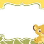 Lion King Baby Shower Invitation Templates Free Lion King Baby Shower